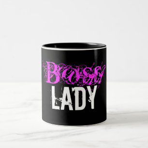 Taza Bicolor Jefe Lady Gift Mug
