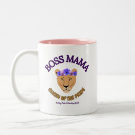 Taza Bicolor Jefe Leoness MaMa