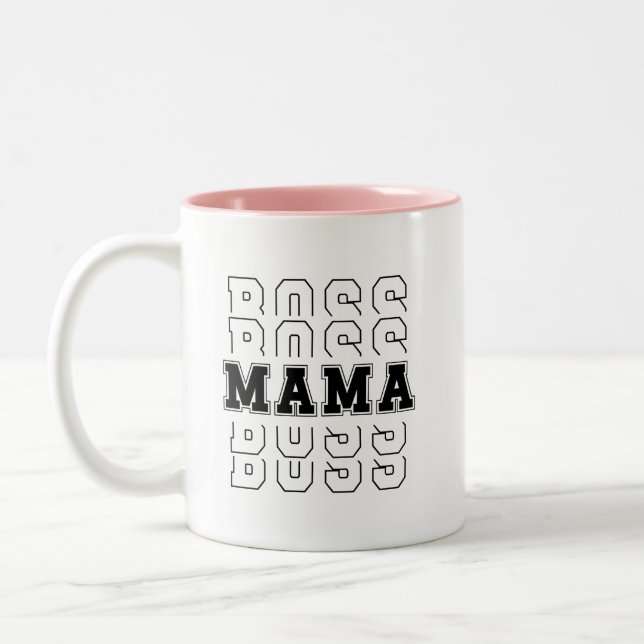 Taza Bicolor Jefe Mama Mug (Izquierda)