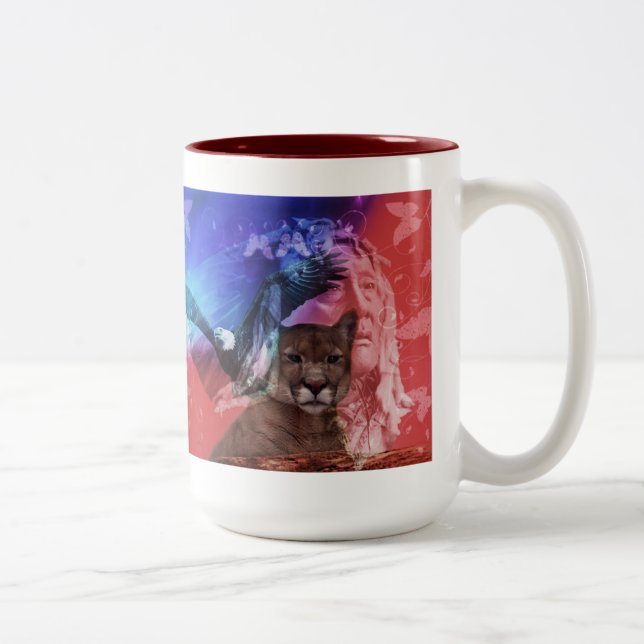 Taza Bicolor Jefe nativo indio (Derecha)