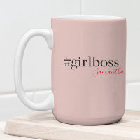 Jefe y nombre de Chica rosado moderno | mejor rega