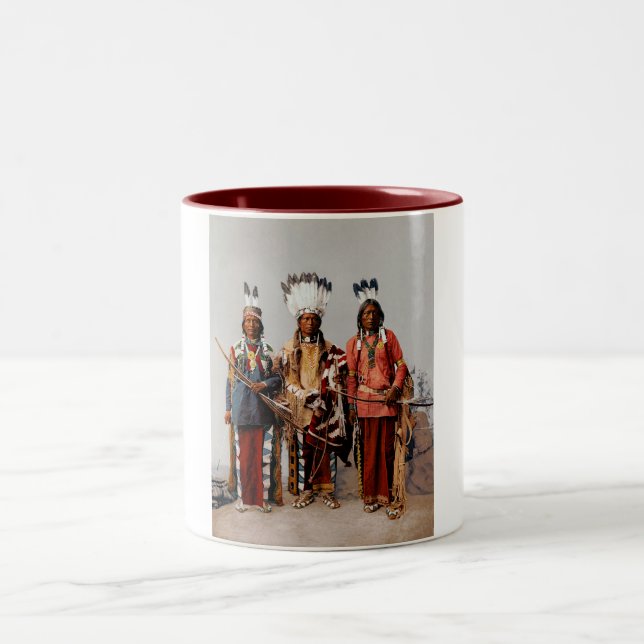 Taza Bicolor jefes de Apache (Centro)