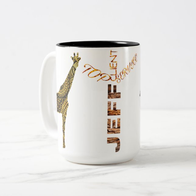 Taza Bicolor Jeff (Anverso izquierdo)