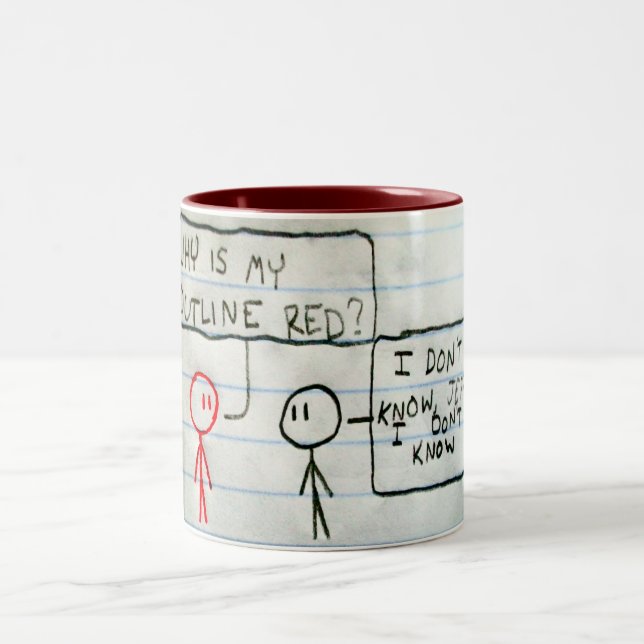 Taza Bicolor Jeff es rojo (Centro)