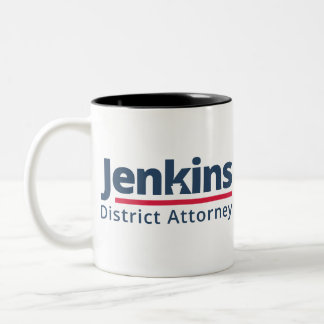 Taza Bicolor Jenkins para el fiscal de distrito
