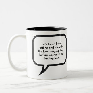 Taza Bicolor Jerga del administrador de oficinas