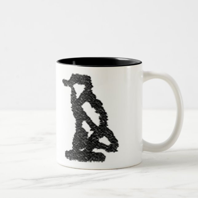 Taza Bicolor Jeroglífico (1/4) (Derecha)