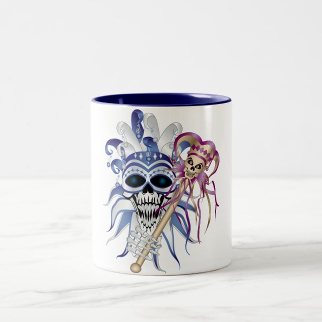 Taza Bicolor Jester Skull (Centro)