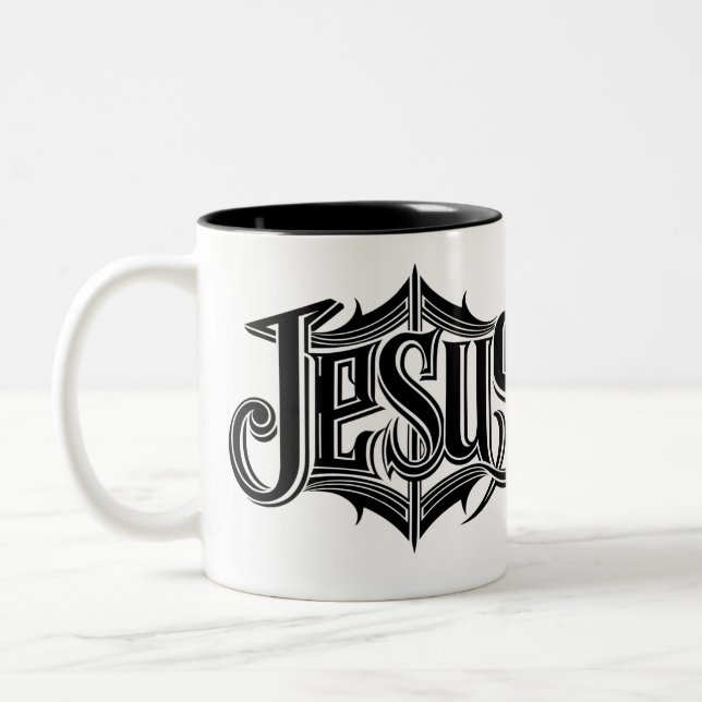 Taza Bicolor Jesucristo (Izquierda)