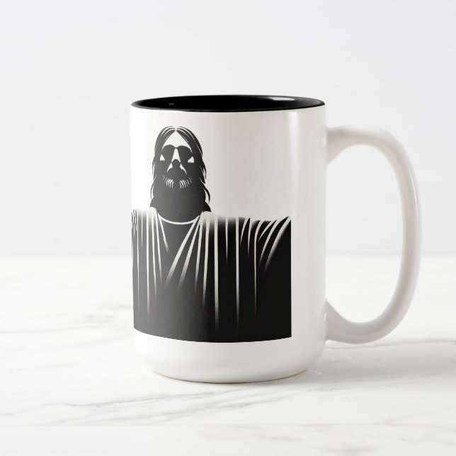 Taza Bicolor Jesucristo estoico  (Derecha)