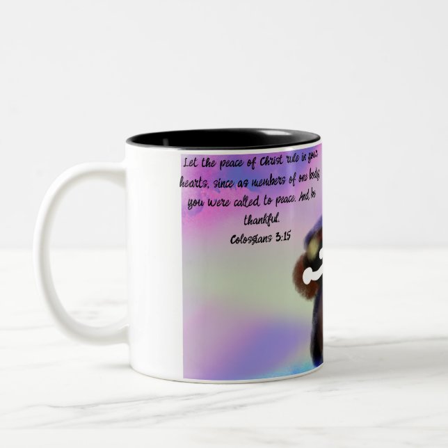 Taza Bicolor jesus amor (Izquierda)