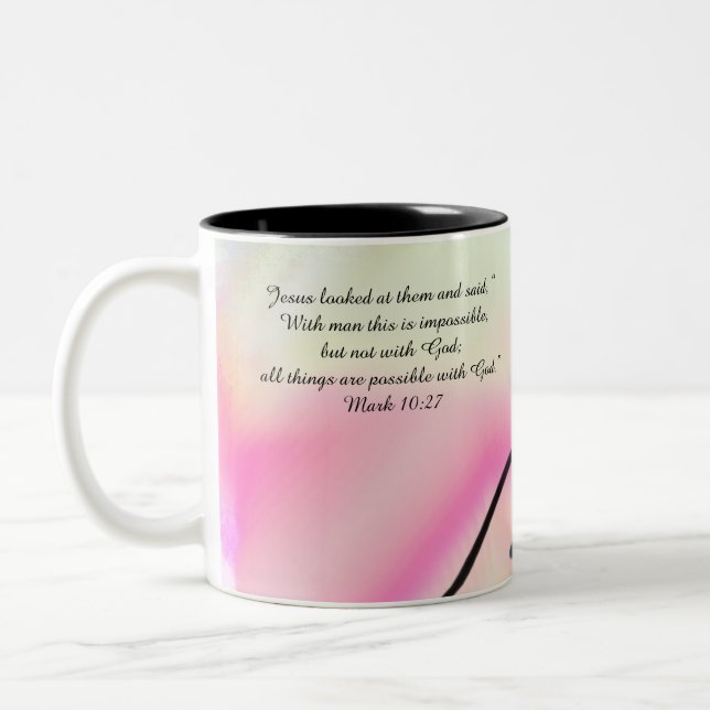 Taza Bicolor jesus aquí (Izquierda)