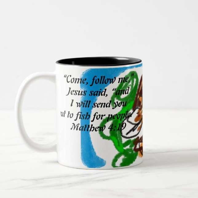 Taza Bicolor jesus aquí (Izquierda)