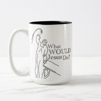 Taza Bicolor Jesús consigue enojado