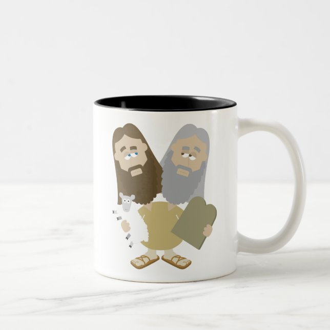 Taza Bicolor Jesús contra Moses (Derecha)