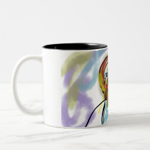 Taza Bicolor jesus es amor y victoria