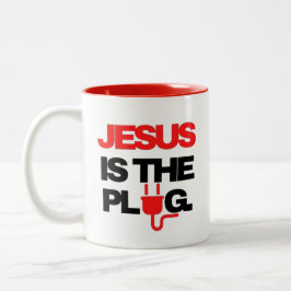 Taza Bicolor JESUS es el tapón