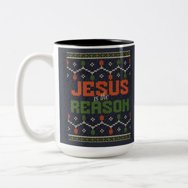 Taza Bicolor Jesús es la razón (Izquierda)