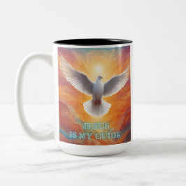 Taza Bicolor Jesús Es Mi Guía