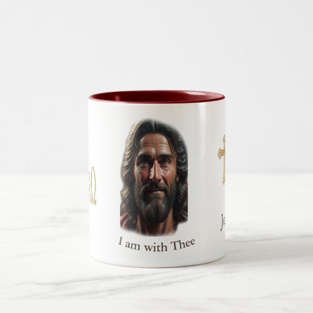Taza Bicolor Jesús está con el (Centro)