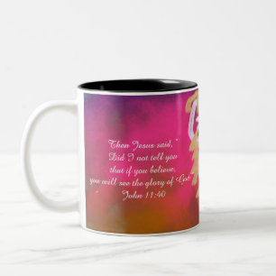 Taza Bicolor jesus glory