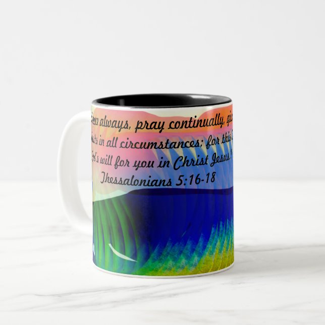 Taza Bicolor jesus joice (Anverso izquierdo)