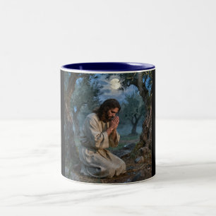 Taza Bicolor Jesús orando