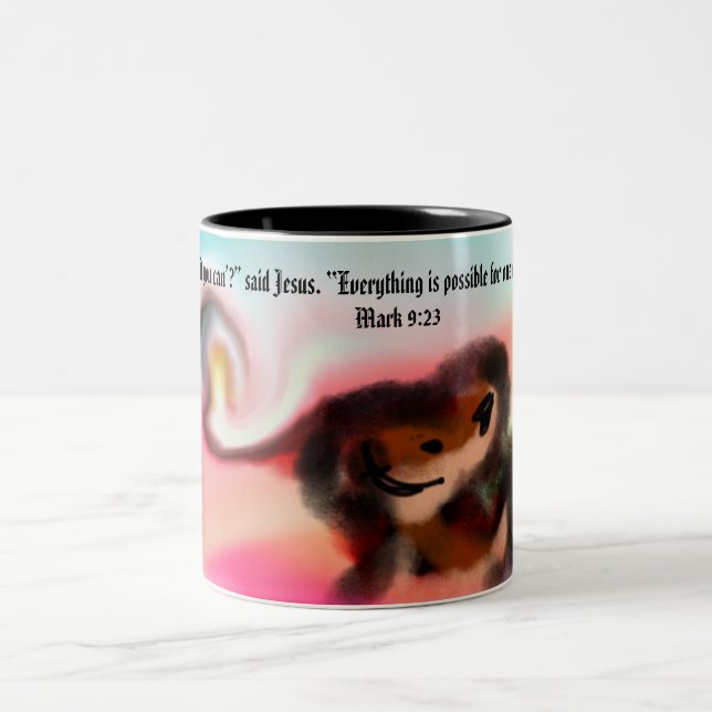 Taza Bicolor Jesús puede (Centro)