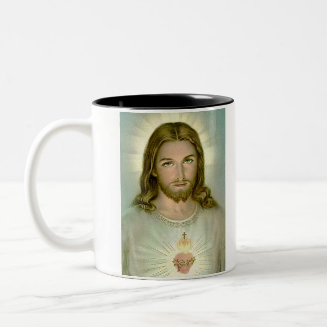 Taza Bicolor ¿Jesús, QUÉ JESÚS HARÍA? (Izquierda)