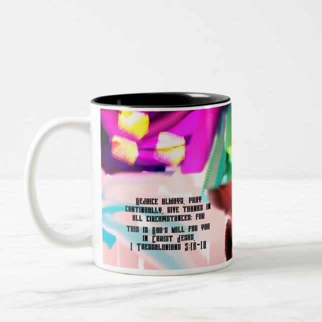 Taza Bicolor Jesús regocijo (Izquierda)