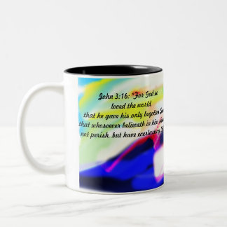 Taza Bicolor jesus sobre amor