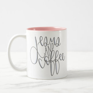Taza Bicolor Jesús y café