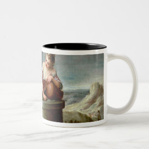 Taza Bicolor Jesús y la mujer del samaritano