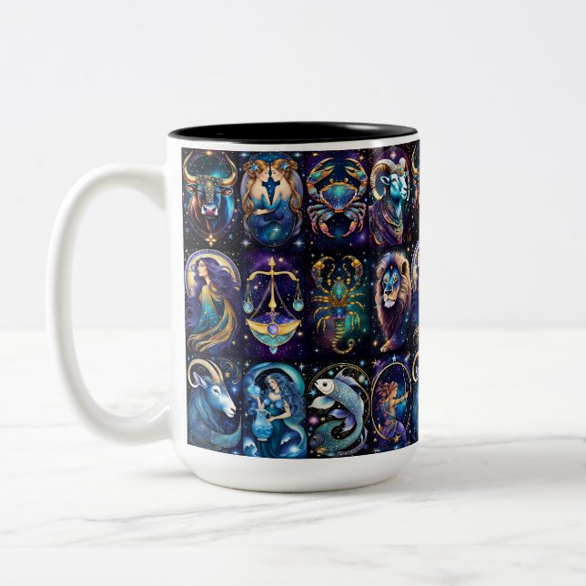 Taza Bicolor Jewel Galaxy Zodiac (Izquierda)