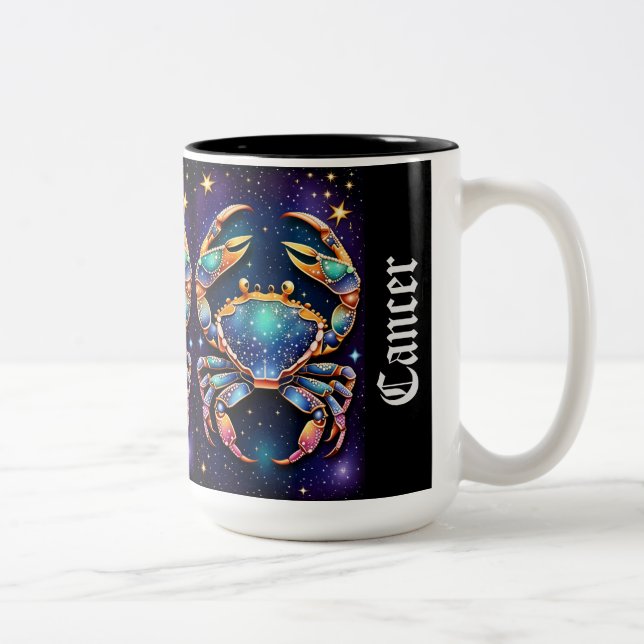 Taza Bicolor Jewel Galaxy Zodiac Cancer (Derecha)
