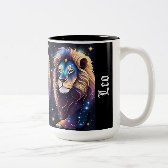 Taza Bicolor Jewel Galaxy Zodiac Leo (Derecha)