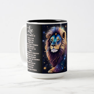 Taza Bicolor Jewel Galaxy Zodiac Leo personalizado