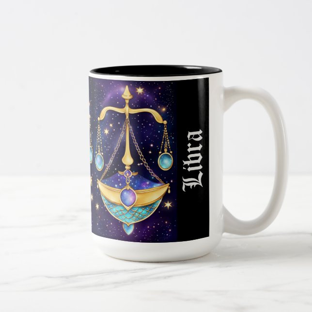 Taza Bicolor Jewel Galaxy Zodiac Libra (Derecha)