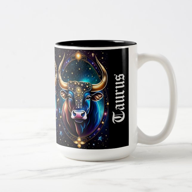 Taza Bicolor Jewel Galaxy Zodiac Taurus (Derecha)