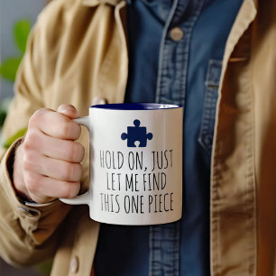 Taza Bicolor Jigsaw Puzzle Lover Gif Déjame Encontrar Esta Piez