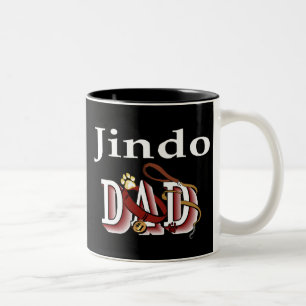 Taza Bicolor Jindo Dog Dad Mug