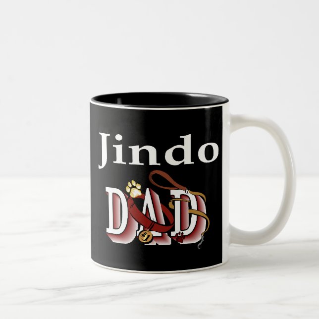 Taza Bicolor Jindo Dog Dad Mug (Derecha)