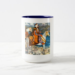 Taza Bicolor Jinete árabe