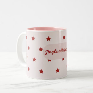 Taza Bicolor “Jingle All the Way” Cozy Christmas Mug