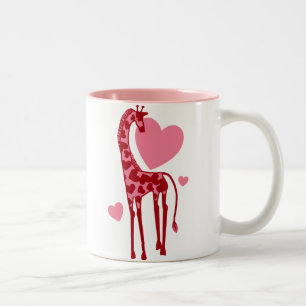 Taza Bicolor Jirafa Con Amor