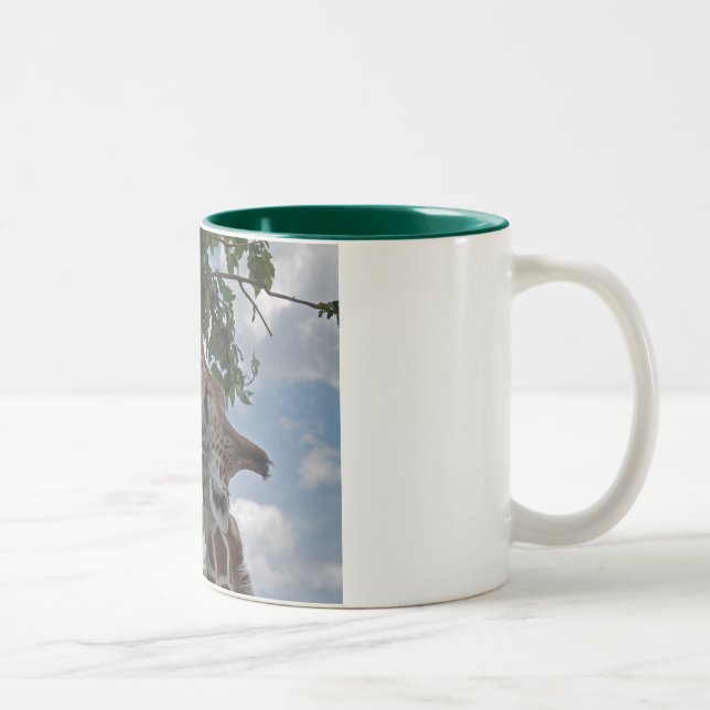 Taza Bicolor Jirafa hambrienta (Derecha)