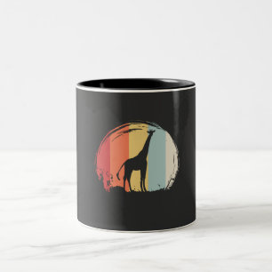 Taza Bicolor Jirafa Vintage