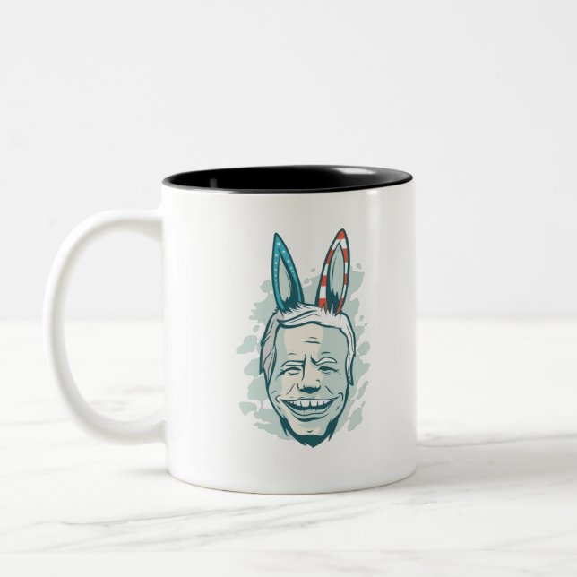 Taza Bicolor joe biden - burro democrático (Izquierda)