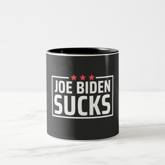 Taza Bicolor joe Biden Sucks (Centro)