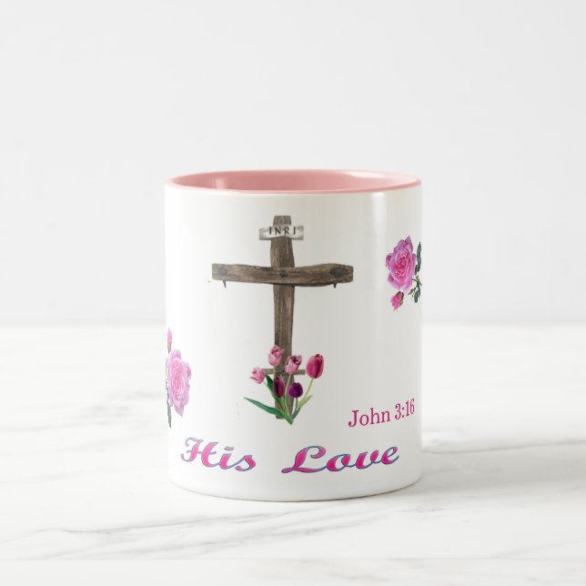 Taza Bicolor john 3:16 (Centro)